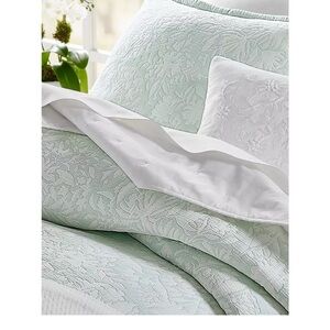 NEW Sky Jardin Silhouette Queen / King Duvet Cover & 2 Shams Set Green